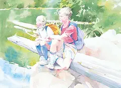 Sheena Lott, Untitled - Taking a Break, watercolour on paper