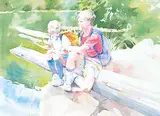 Sheena Lott, Untitled - Taking a Break, watercolour on paper