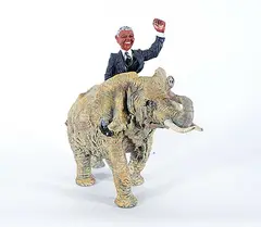 Wayne McLean, Untitled - Riding Freedom [Mandela], 1995, painted ceramic