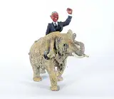 Wayne McLean, Untitled - Riding Freedom [Mandela], 1995, painted ceramic