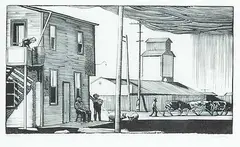 Walter J. Phillips, Headingley, 1933, wood block on paper
