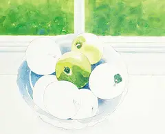 William Griffith Roberts, Shadow Study in Green and Blue, 1986, watercolour on paper