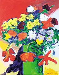 Yvonne Scott, Kay's Bouquet, acrylic on canvas