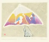 Noboru Sawai, Songs of Spring I #23/100, etching and colour wood block on paper