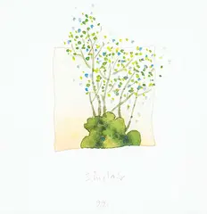 Untitled - Baby Trees by Robert William Sinclair, 1999, watercolour and graphite on paper, sold May 2016