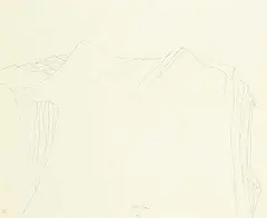 Robert William Sinclair, Mountain Slope Cliff I [Bow Valley Series], 1997, graphite on paper
