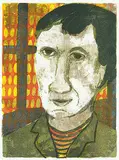 Jonas #7/50 by John Harold Thomas Snow, colour lithograph on paper, sold May 2016