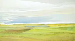 Shirley Watson, Crop Lines, 2007, oil on canvas