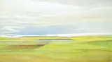 Shirley Watson, Crop Lines, 2007, oil on canvas