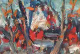 William Lewy Leroy Stevenson, Untitled - Red Forest