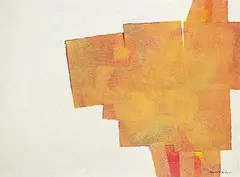 Gordon Adaskin, Untitled - Brown Form, mixed media on wood board