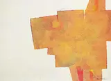 Gordon Adaskin, Untitled - Brown Form, mixed media on wood board