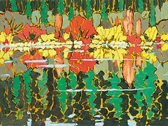 Edward William Godwin, Kluane, Teddy Pool Reflections, 1994, oil on wood board