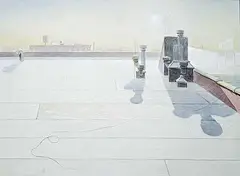 Gerhardt Liebmann, New York Roof, August, 1979, oil on canvas