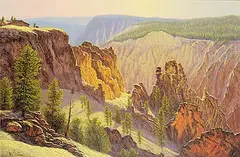 Michael L. Coleman, North Rim - Grand Canyon of the Yellowstone, 1981, oil on canvas