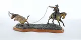 Jay Contway, Wild Cow Milking #6/24, 1987, bronze sculpture