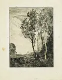 Jean-Baptiste Camille Corot, Souvenir d'Italie 1863, 1863, etching on paper