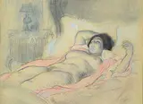 Louis Auguste Mathieu Legrand, Untitled - Farniente, pastel on paper