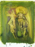 Adolf Benca, Metamorphosis, 1984, oil and pencil on acetate