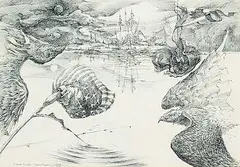 Robert-Ralph Carmichael, Sad Sunday, 1968, ink on paper