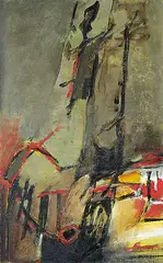 Monique Charbonneau, Untitled - Abstraction, 1965, oil on canvas