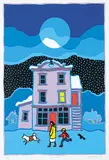 Ted Harrison, The Window #35/150, 1984, colour silkscreen on paper