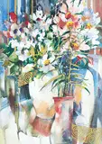 Brent Heighton, Summer Bounty, watercolour on paper