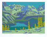 Illingworth Kerr, O'Hara Night #146/150, colour silkscreen on paper