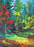 Louise Larouche, Plantation de Pins, 2006, oil on canvas