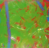 Peter G. MacKendrick, Untitled - Green and Red Abstract, 1978, acrylic on canvas