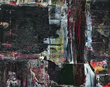 Stephen Mennie, Dark Matter, oil on wood board