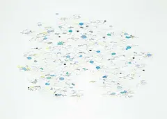 Mark Mullin, Untitled - Abstract Clouds, mixed media on paper
