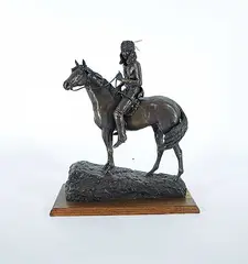 Harry O'Hanlon, Friend or Foe #1/25, 1974, bronze sculpture