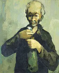 Michel Sementzeff, Untitled - Portrait of a Man, 1965, oil on canvas