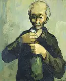 Michel Sementzeff, Untitled - Portrait of a Man, 1965, oil on canvas