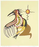 Jackson Beardy, Legend of the Raven's Colour #49/85, 1985, colour silkscreen on paper