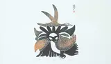 Kingmeata Etidlooie, Fall Birds #3/50, 1971, colour relief print on paper