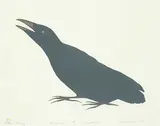 Kananginak Pootoogook, Tulugaq #VI/X, 1977, colour lithograph on paper