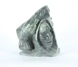 Eric Lester, Untitled - Seal, Hunter and Inukshuk, stone carving