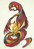 Daphne Odjig, Untitled - Earth Mother