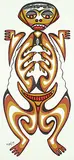 Daphne Odjig, Untitled - Frog Spirit