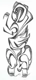 Daphne Odjig, Untitled - Abstract Figure