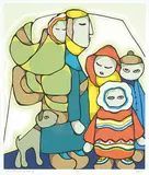 Daphne Odjig, Bundled and Ready #23/125, 1982, colour silkscreen on paper