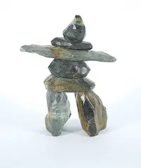 Clivelon Totan, Inukshuk, stone carving