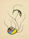 Clemence Wescoupe, Roots of Life #A/P, colour silkscreen on paper