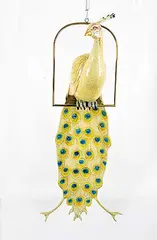 Sergio Bustamante, Untitled - Peacock #12/100, paper mache and mixed media