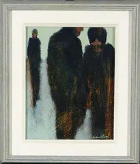 Michael Burns, 30-10-10-90, oil on wood board