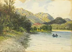 William Dalglish, The Side of Loch Achray, watercolour on paper