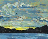 Phil Richard Ermacora, Texada Is., 1975, oil on paper board