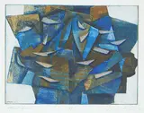 John Kenneth Esler, Wind Spirit #49/50, 1975, colour etching on paper